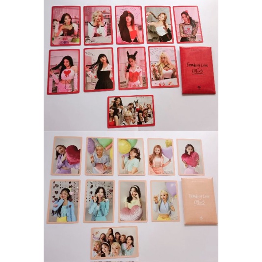 [SET] Twice - Formula of Love JYP Preorder Benefit Photocard PC FOL POB ...