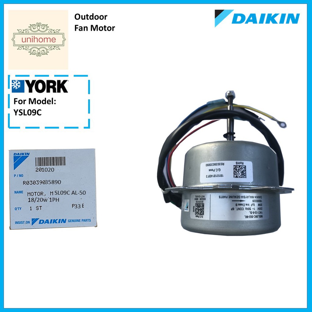 Daikin Outdoor Fan Motor MSL09C Shopee Malaysia