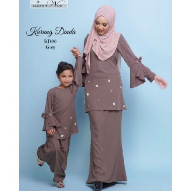 Raya S 3xl 2 8y Baju Kurung Dinda Sedondon Ibu And Anak 8 Colours