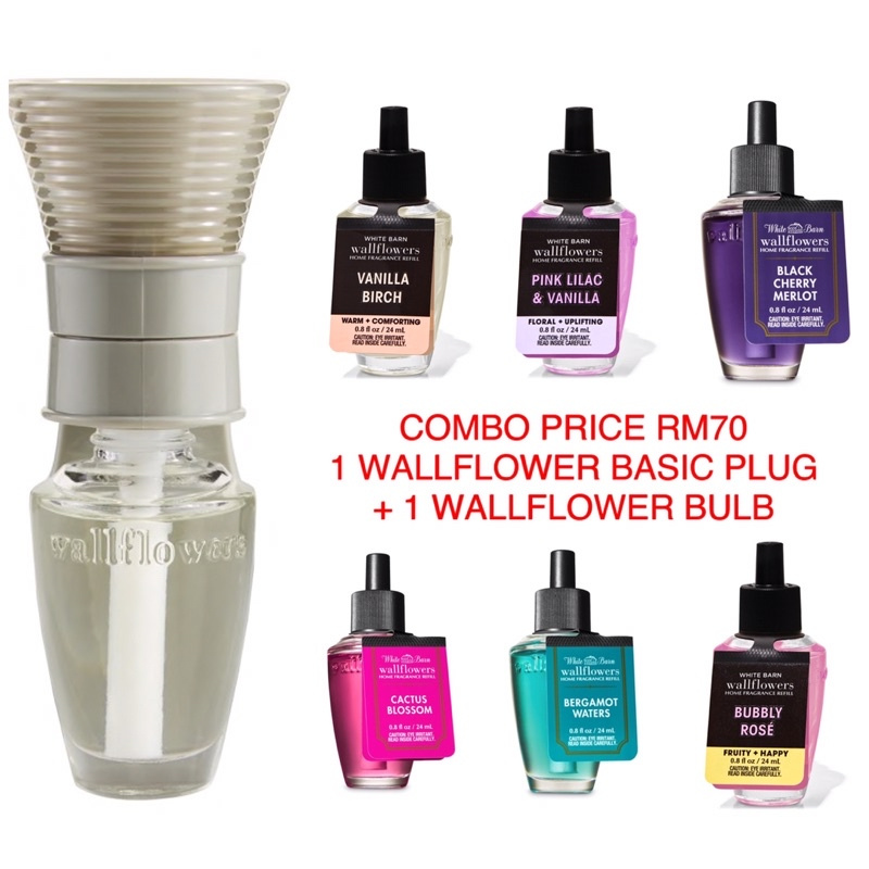 💯 ORIGINAL FROM BATH & BODY WORK STORE COMBO BASIC WALLFLOWER PLUG
