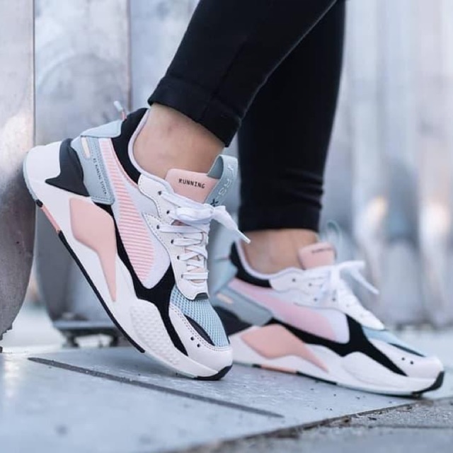 Puma rsx store pink and black