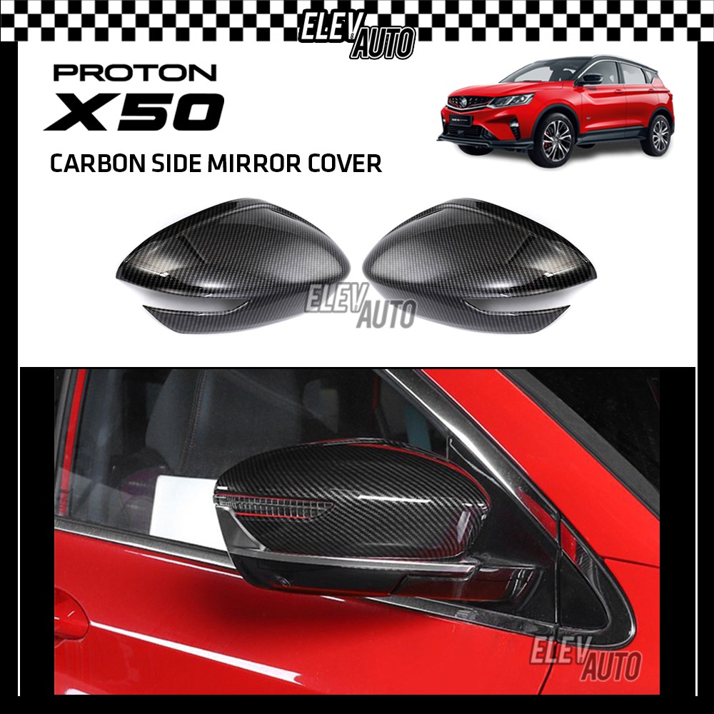 Proton X50 Carbon Fiber Side Mirror Cover Trim Bodykit Accessories 2019