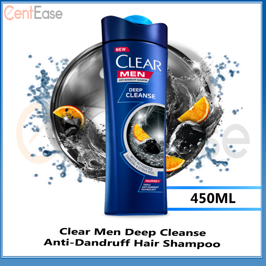 Clear Men Deep Cleanse Anti-Dandruff Hair Shampoo 450ml | Shopee Malaysia