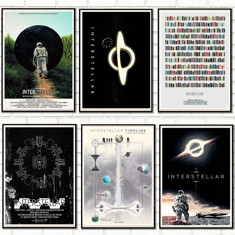 Classic Movie Interstellar Poster Matthew Mcconaughey Retro Posters ...