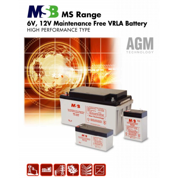 MSB BATTERY 12V 33ah / 55ah / 100ah / 200ah rechargeable Battery for ...