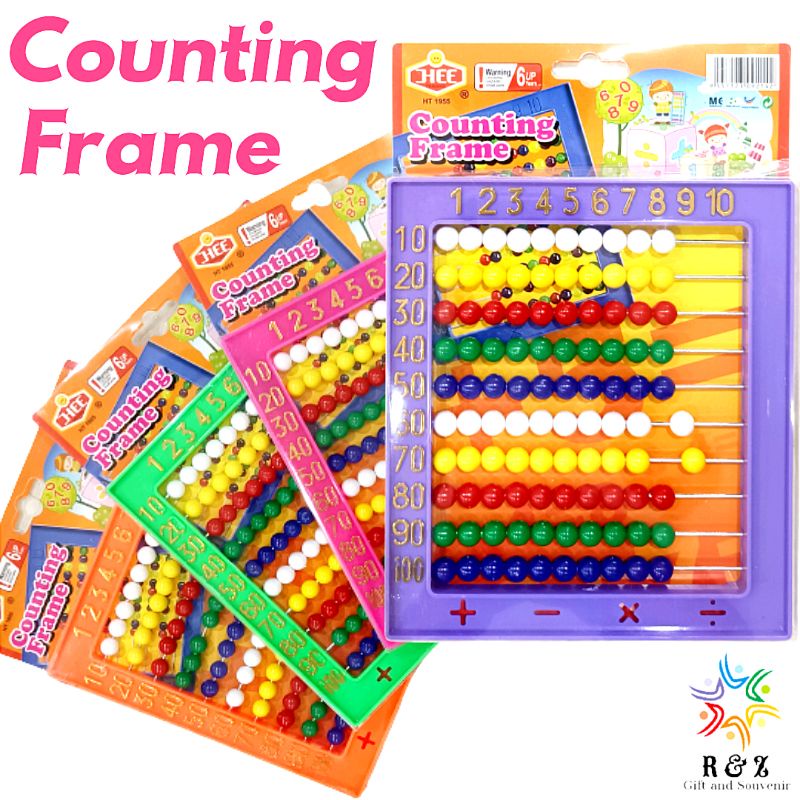 Colourful Counting Frame Kids Learning Toys / Abacus Counting Kids Toys ...