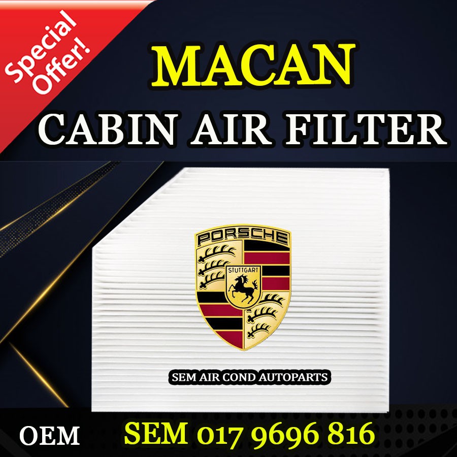 PORSCHE MACAN OEM FIBRE CABIN AIR FILTER (CAR AIRCOND SYSTEM) Shopee