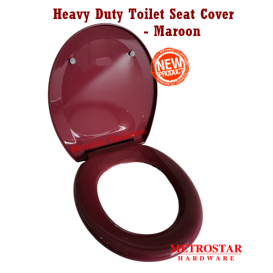 Maroon toilet shop seat