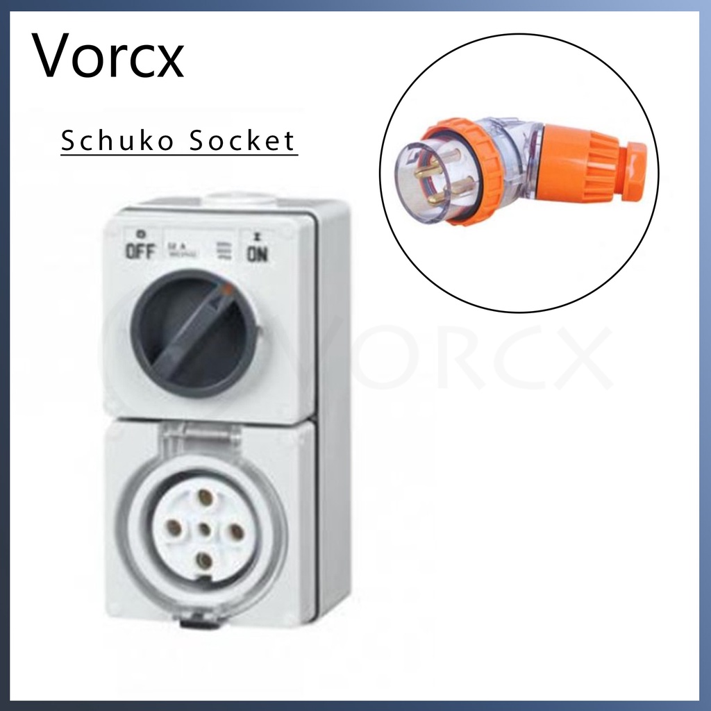 PDB 56 Series Schuko Socket Industrial IP66 | Shopee Malaysia