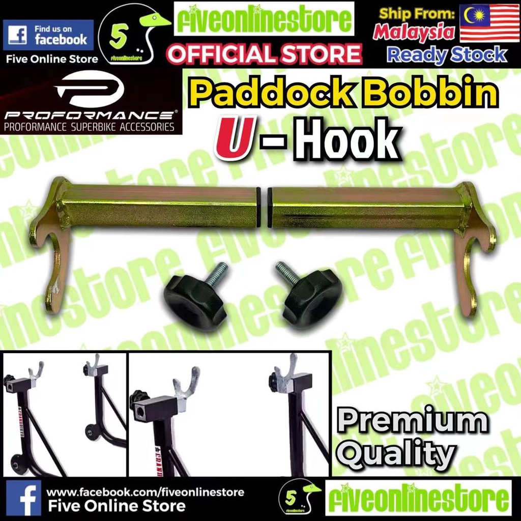 PROFORMANCE Paddock Stand PREMIUM Bobbin U Hook Bracket Universal