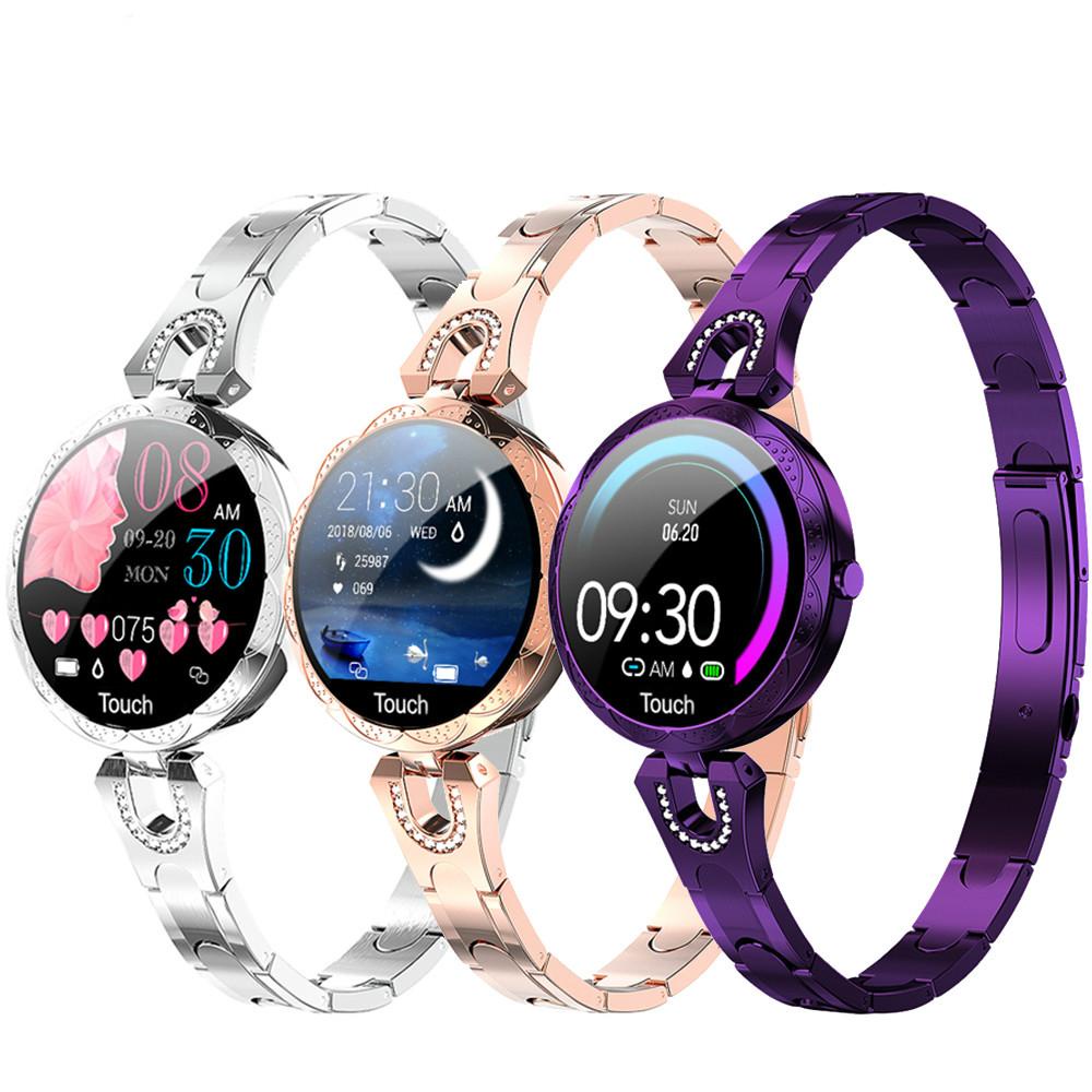 AK15 Women\'s Smart Watch Waterproof Purple AK15 Smart Watch Bracelet Women Blood Pressure Waterproof  main image 4