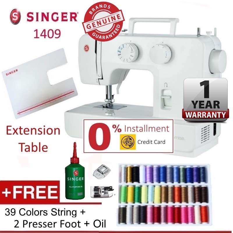 [Ready Stock] Singer 1409 PROMISE Sewing Machine + Extension Table