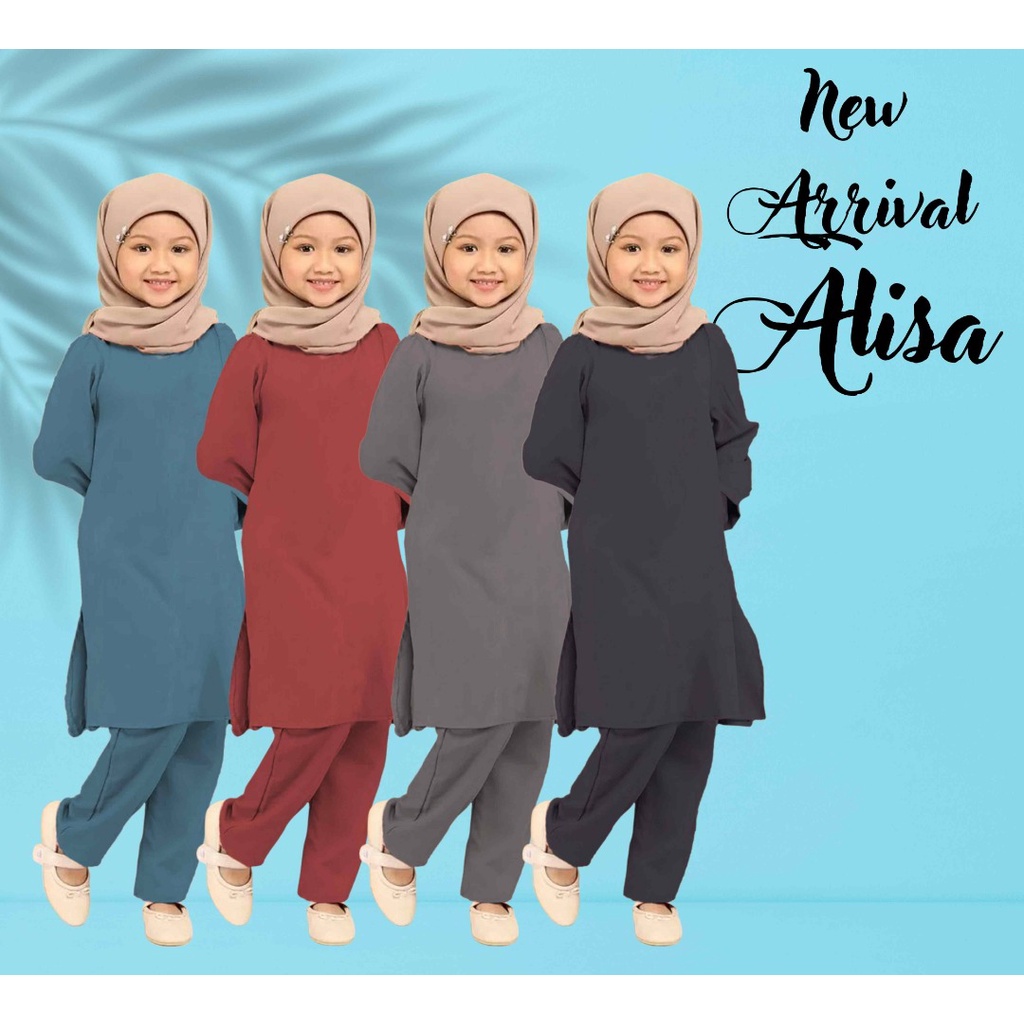 Suit Alisa Budak suit muslimah perempuan baju budak kurta suit set ...