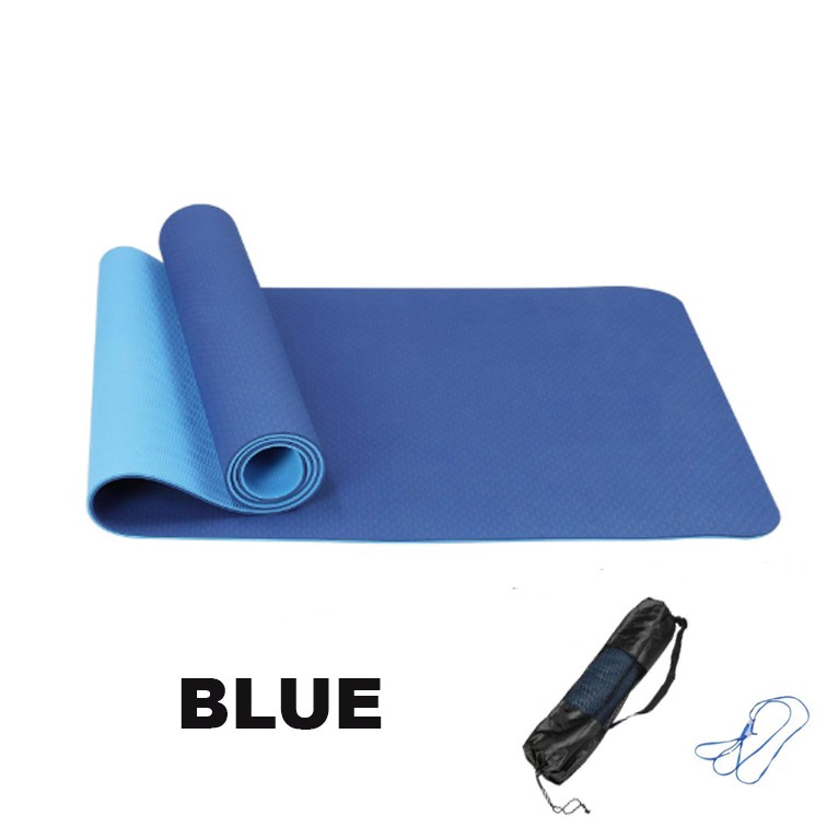 Tikar Yoga Tikar Exercise Karpet Bersenam Carpet Alas High Quality Non slip 183CM x 61CM x 6MM fitness Pilates Yoga Mat Shopee Malaysia