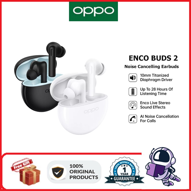 OPPO ENCO Buds2/AIR 2i Wireless Earbuds Bluetooth 5.2 AI Noise ...