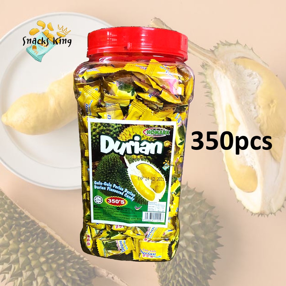 Homark Durian Flavored Candy / Gula Gula Perisa Durian ( 350 pcs ...