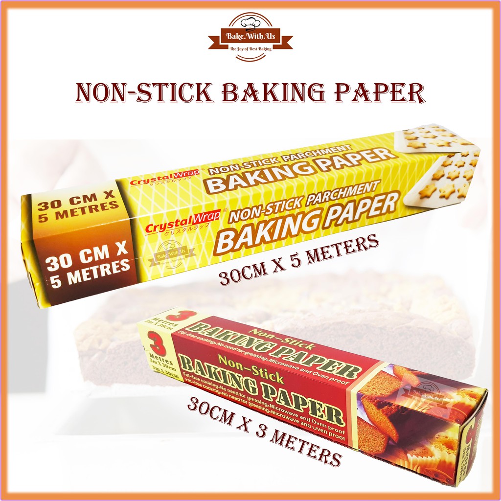 Non-Stick Microwave and Oven Proof Baking Paper Cook Tools/ Kertas Kek ...