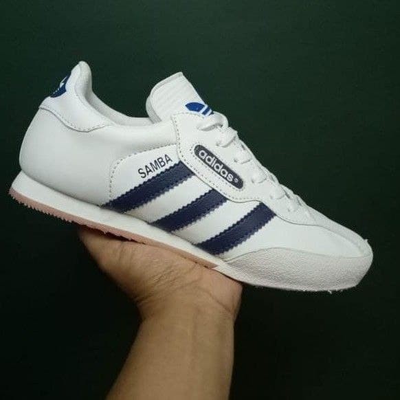 adidas samba white and navy