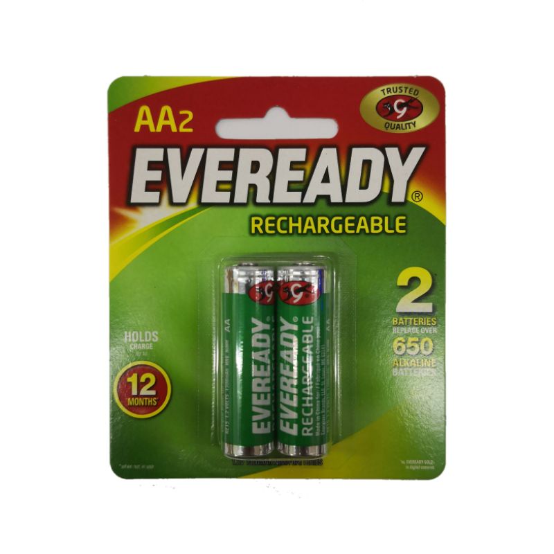 Eveready Rechargeable AA Battery 2'S Shopee Malaysia