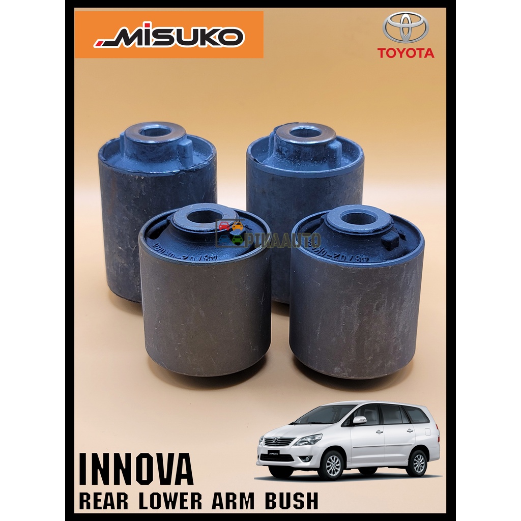 Toyota Innova Tgn Fortuner Tgn Rear Lower Arm Bush Set Pcs Misuko Shopee Malaysia