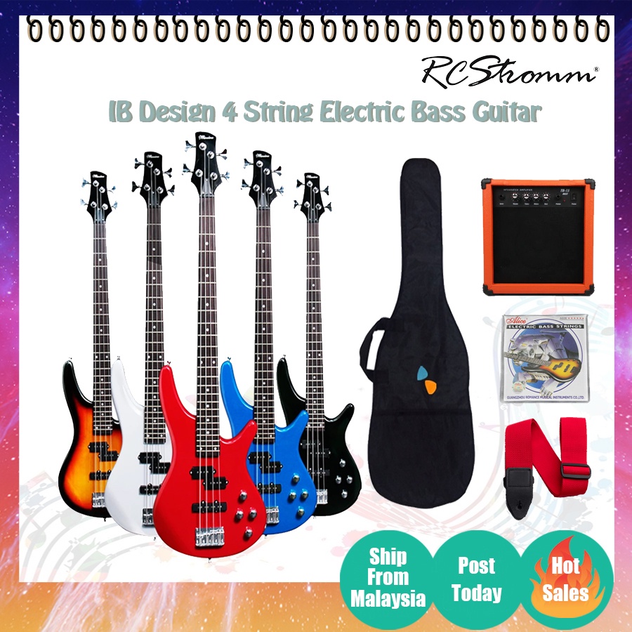 4 String Bass Ibanez Shape Design Bass Guitar Package/ Bass Guitar ...