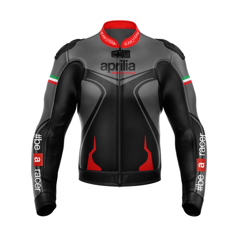 Aprilia racing motorcycle leather biker Jacket | Shopee Malaysia