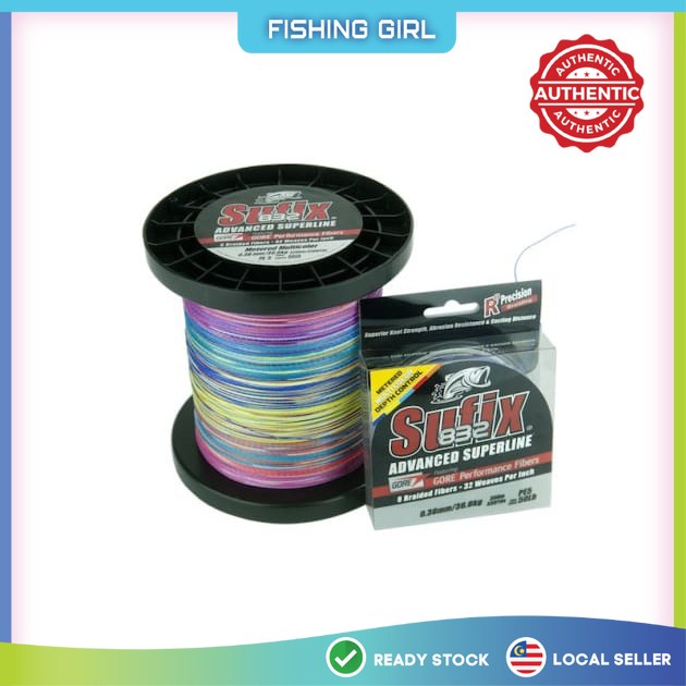 Sufix 832 multi color braided line 🔥Ready Stock🔥 100% Original🔥 Free ...