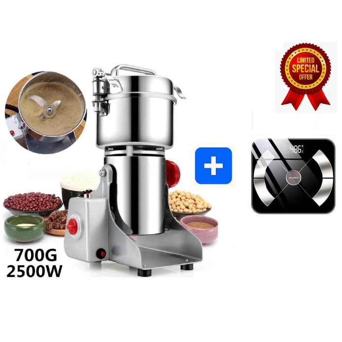 700g Electric Grains Spices Hebals Cereal Dry Food Grinder Mill ...