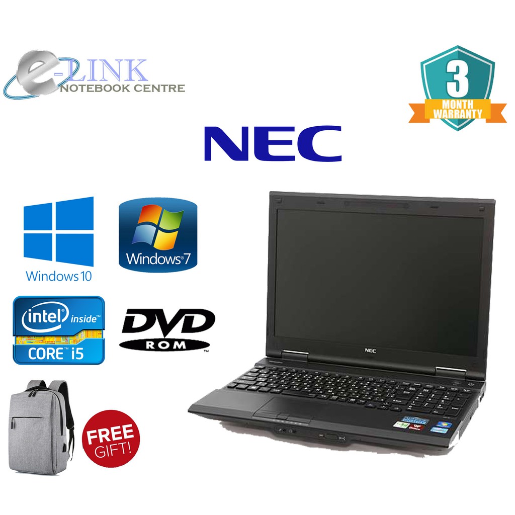 Laptop NEC VERSA PRO Intel i5 3Gen PC-VK27MXZCG / 4GB-8GB RAM