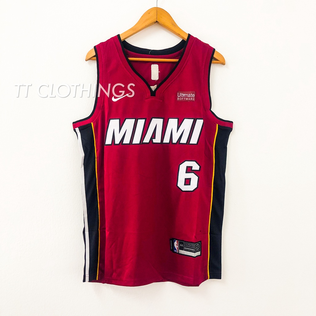 [JUALAN Raya!!] Lebron James 6 Miami Heat CHAMPIONSHIP Red Home NBA