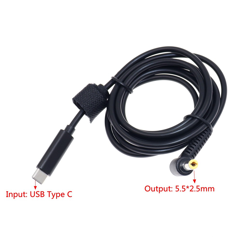 USB Type C PD Charging Cable Cord Dc Power Adapter Jack Converter to 13 ...