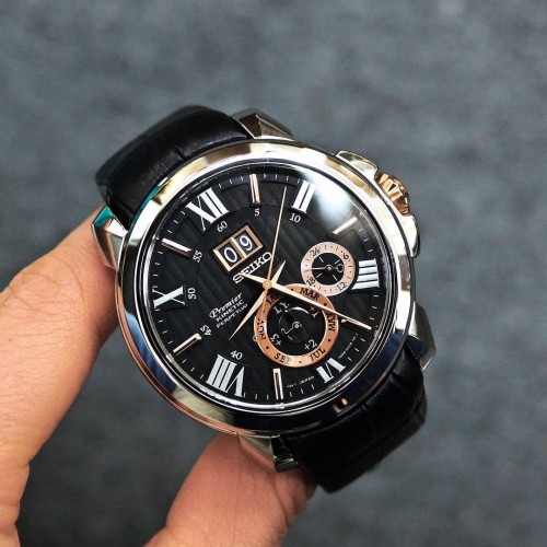 Seiko Premier SNP149P2 Kinetic Perpetual Calendar Sapphire Glass Gents Watch Shopee Malaysia
