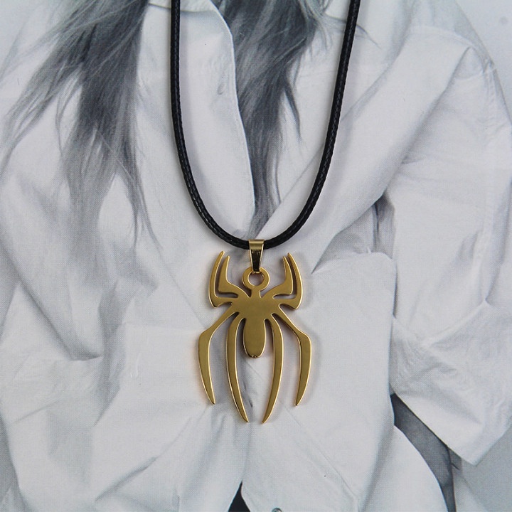 DC hip hop style 18K gold plated Spiderman necklace Spiderman pendant Shopee Malaysia