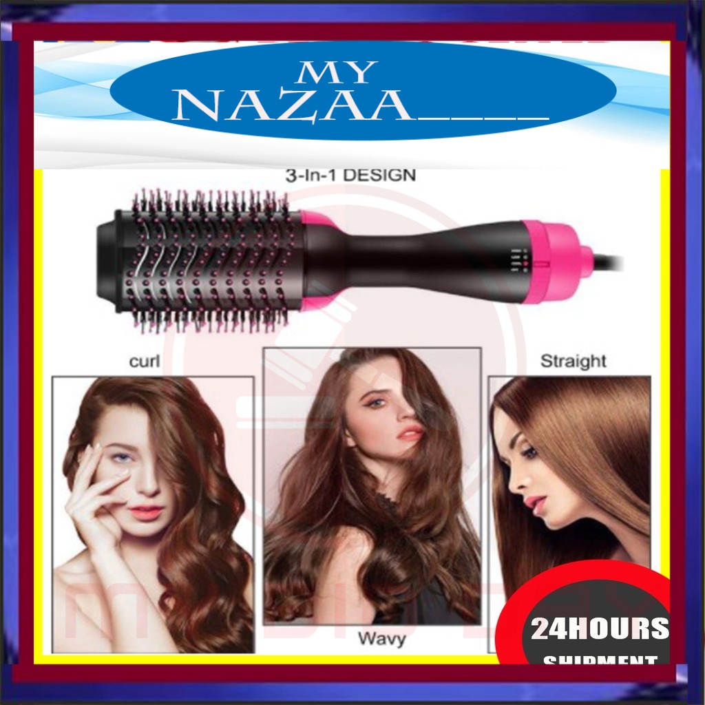 Mynazaa Original Hair Dryer 3 In 1 Negative Ion Hot Air Dryer Curly Hair Straight Hair Style One 8060