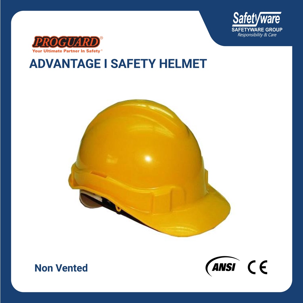 SIRIM DOSH CERTIFIED PROGUARD Advantage I Safety Helmet I Slide Lock