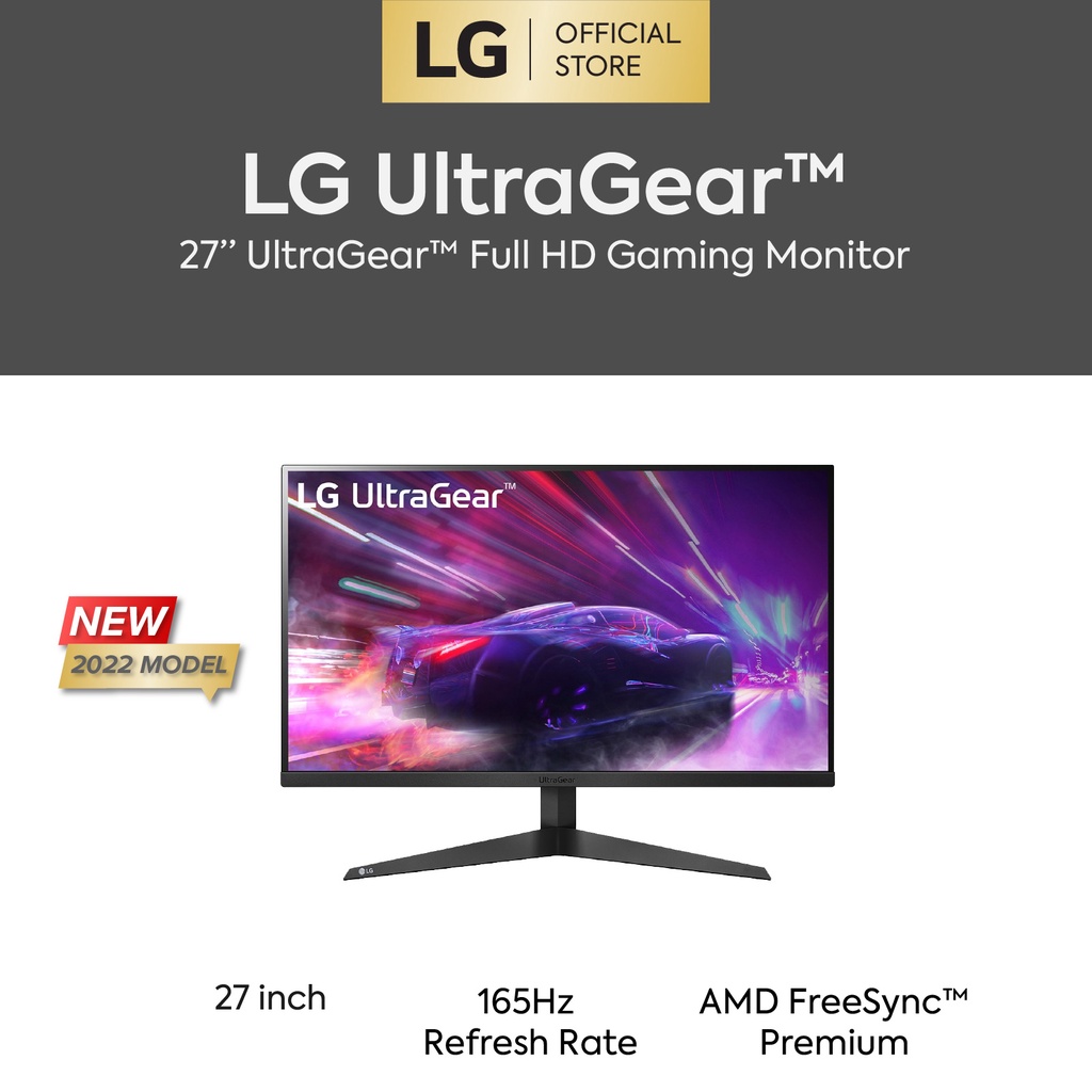 Gaming Monitor - LG UltraGear 27GQ50F-B, 27 , Full-HD, 1 ms, 165Hz, Negro