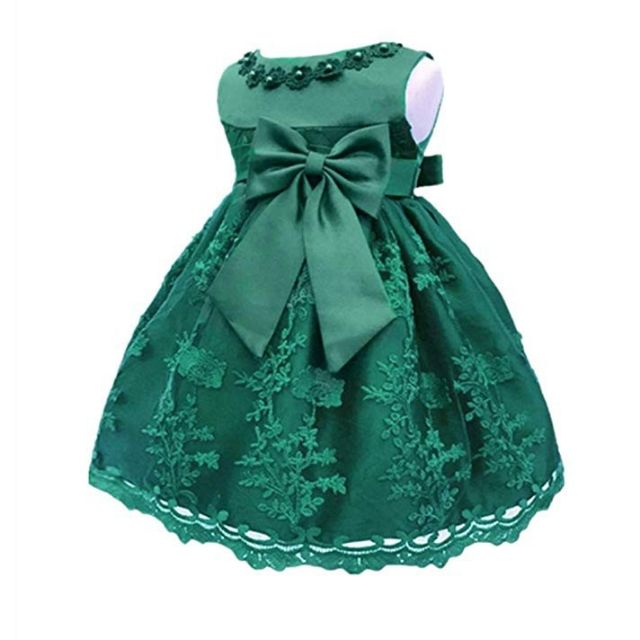 Dark green baby girl dress sale