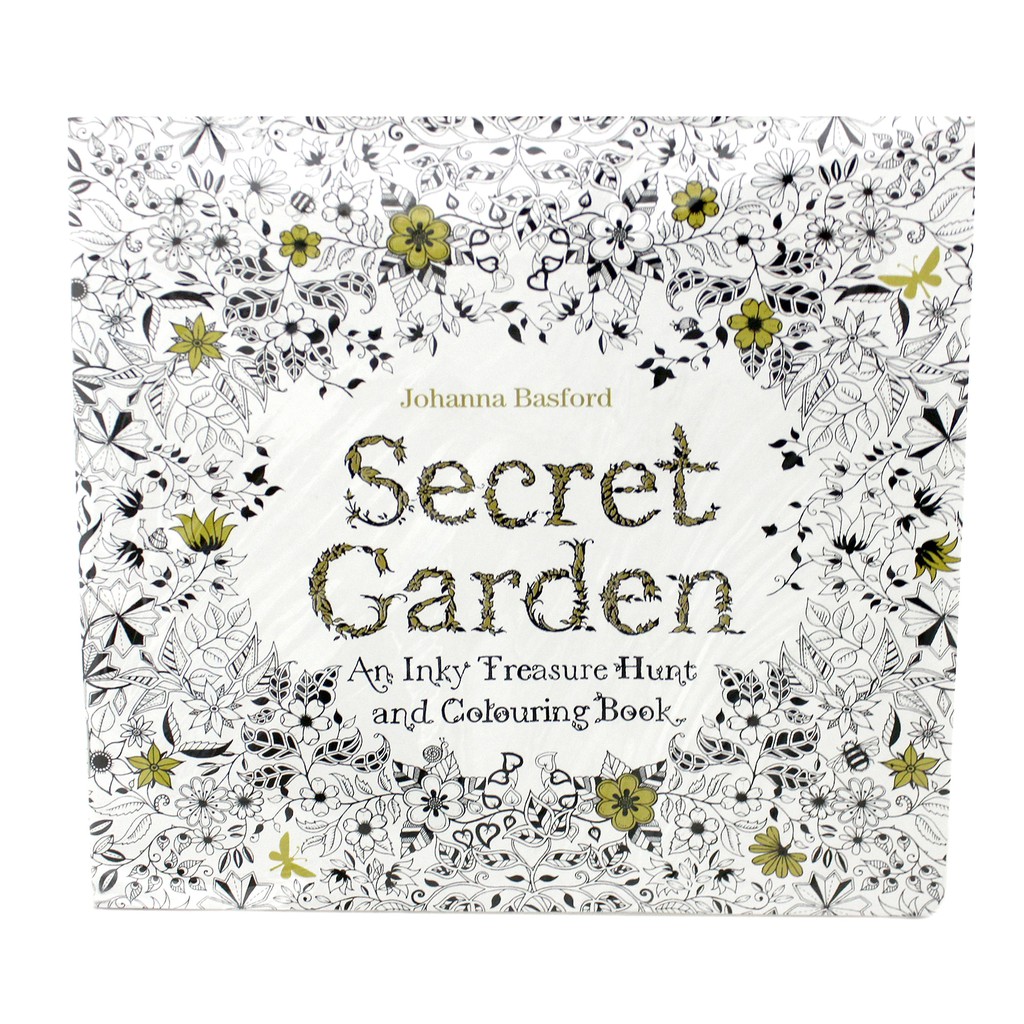 Secret Garden An Inky Treasure Hunt and Colouring Book (24 Pages ...