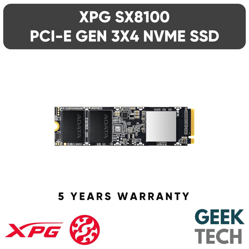 ADATA XPG SX8100 M.2 NVMe PCIe Gen 3x4 SSD 256GC/512GB/1TB/2TB/4TB ...