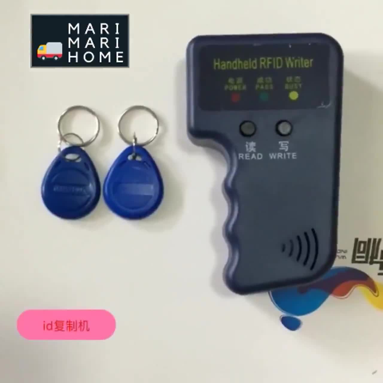 Duplicator Key Handheld 125KHz RFID IC ID Card Copier Writer Duplicator ...