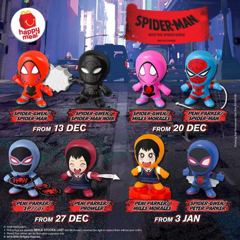 McDonald s Spiderman Into The Spider Verse Toys Shopee Malaysia