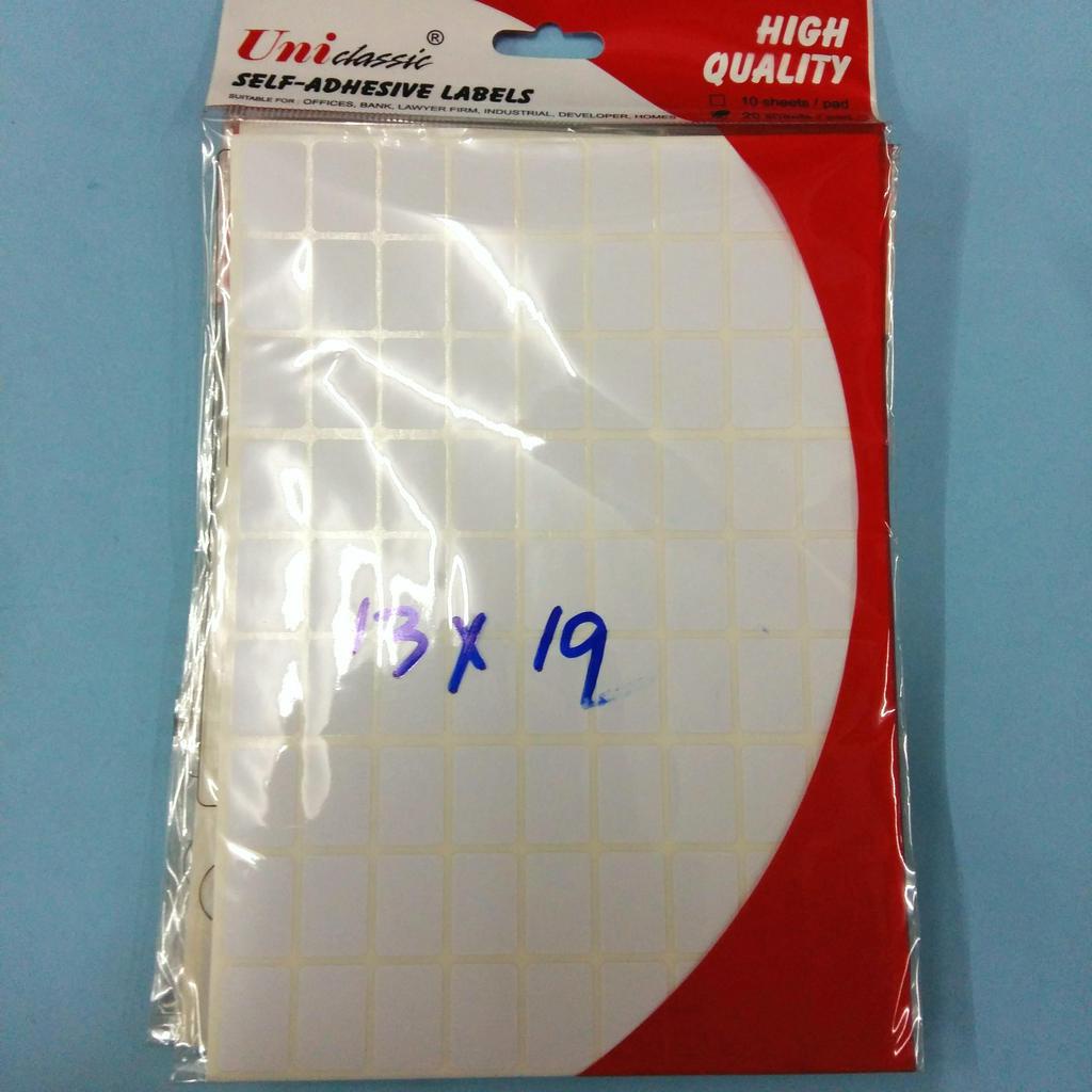 Rectangle Sticker Label 13mm x 19mm (White) | Shopee Malaysia