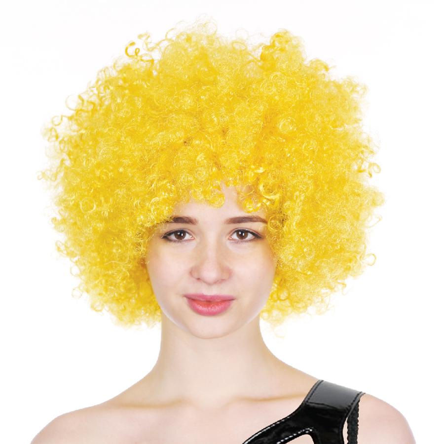 AFRO WIG 200g rambut rock rambut AFRO retro wig RAMBUT AFRO KUNING afro ...