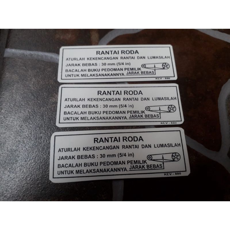 PUTIH Honda Wheel Chain Complementary Sticker White Color | Shopee Malaysia