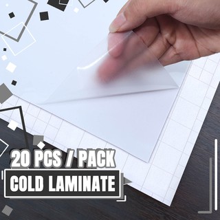 3M [20PCS / PACK] Cold Laminate Sticker A4 A3 Size, Soft Matte / Glossy /  3D / Platinum Texture, Self-adhesive Sticker