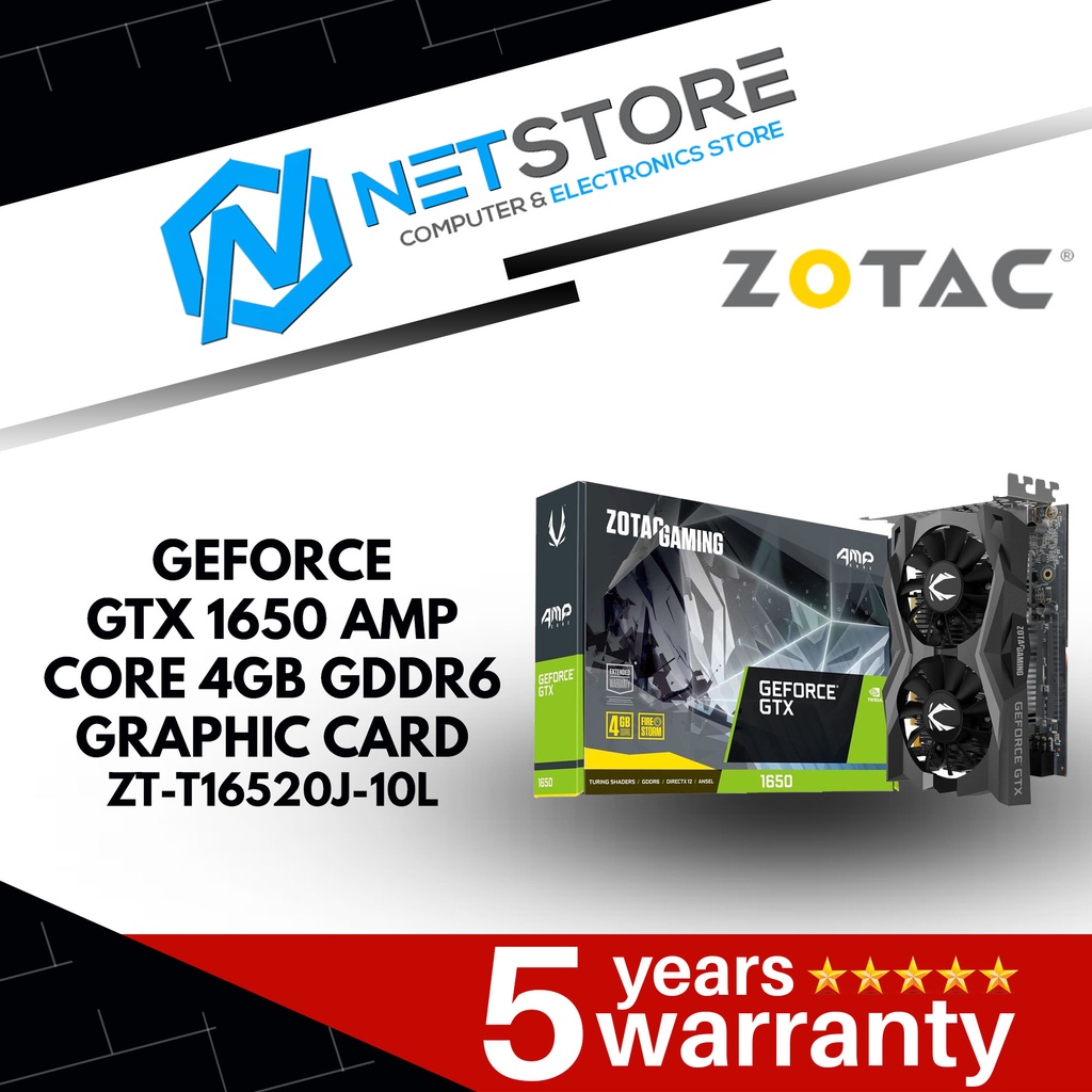 Zotac gaming geforce online gtx 1650 4gb gddr6