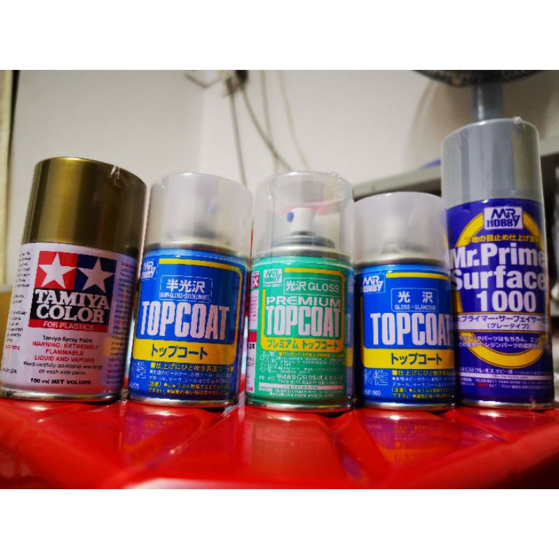 MR HOBBY TAMIYA TOPCOAT PAINT SPRAY ( Gundam Paint Model Kit Tools