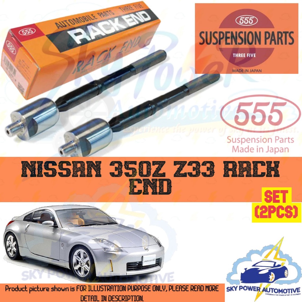 NISSAN 350Z Z33 555 JAPAN BRAND STEERING RACK END (SET 2PCS) Shopee