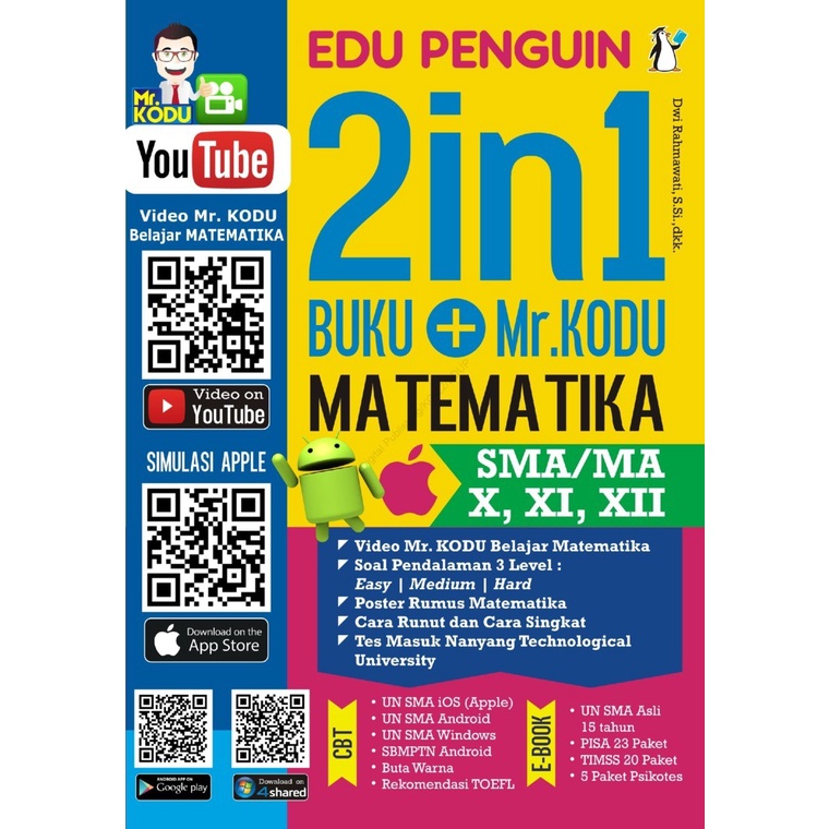 Learning Guidance Book 2 In 1 Book+Mr Kodu Mathematics SMA/MA X, XI ...