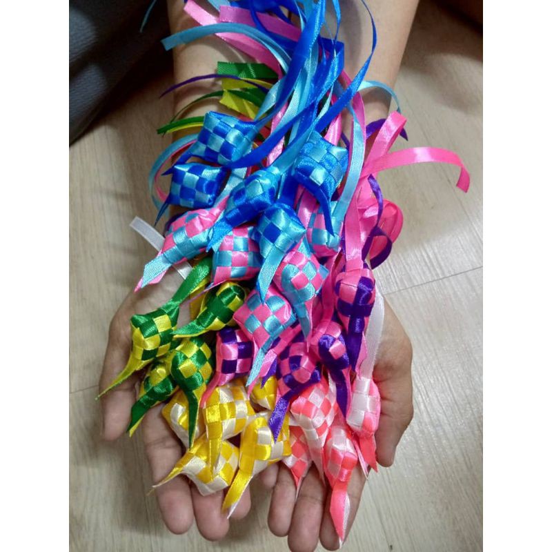 ketupat hiasan | ketupat raya | ketupat dekorasi | ketupat ribbon satin ...